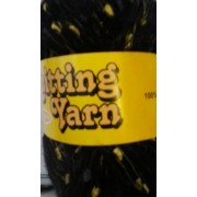Knitting Yarn - Black with Gold 